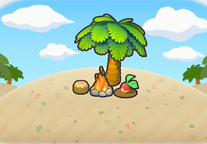 리조트에서 식사 준비