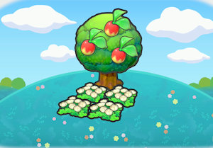 나무 그늘의 폭신폭신 꽃밭