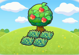 나무 그늘의 풀숲