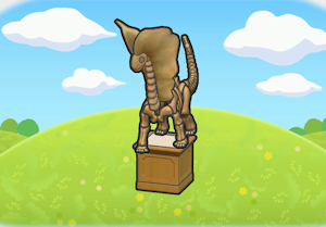 툰드라화석 전시대