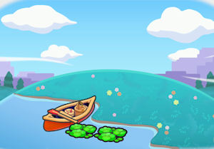 물가의 작은 배